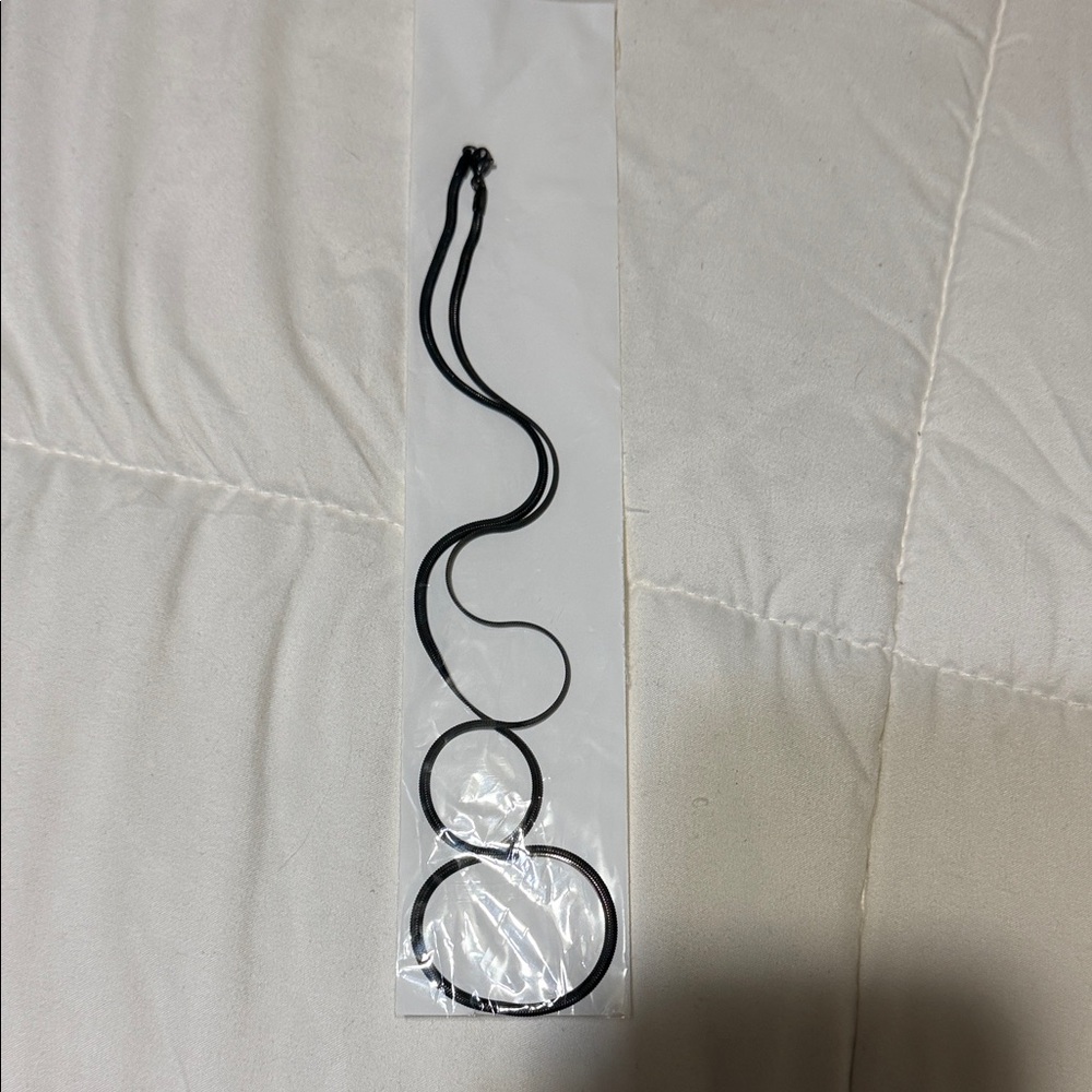 Black Snake Chain Necklace